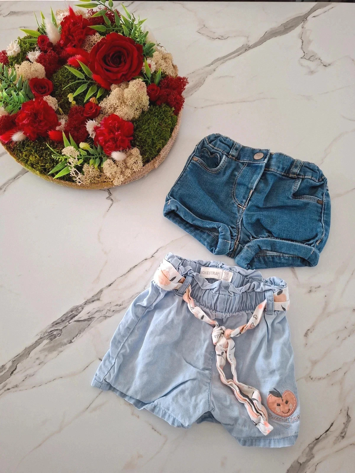2 shorts taille 9 mois 71cm - Orchestra